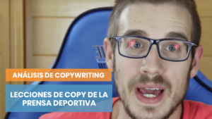 Prensa deportiva de lecciones de copywriting