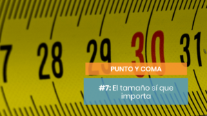 El tamaño y el punto y coma