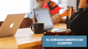 El agradecimiento de clientes