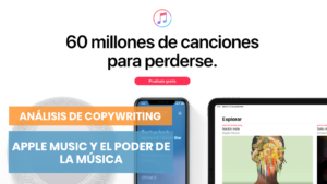 Análisis de copywriting de Apple Music