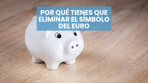 Elimina el símbolo del euro