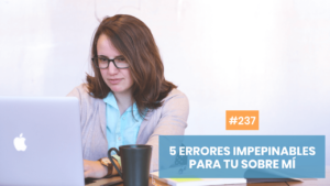 5 errores habituales en tu página sobre mí