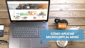 Cómo aplicar el microcopy al menú web