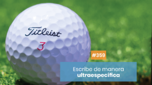 Escribe de forma específico