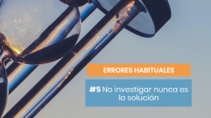 Errores habituales de investigación