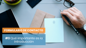 Introducción en la página de contacto