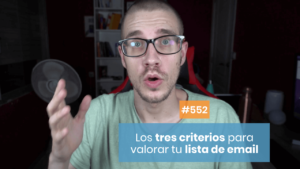 Tres criterios apra una lista de correo
